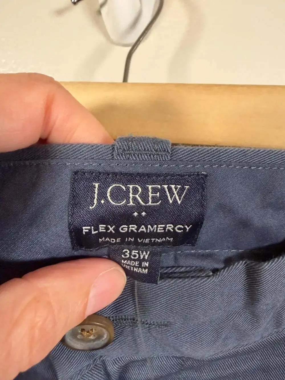 J. Crew Flex Gramercy Chino Shorts Size 35 Blue 9